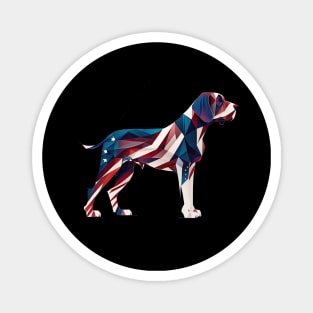 Pointer dog 4th of July Magnet